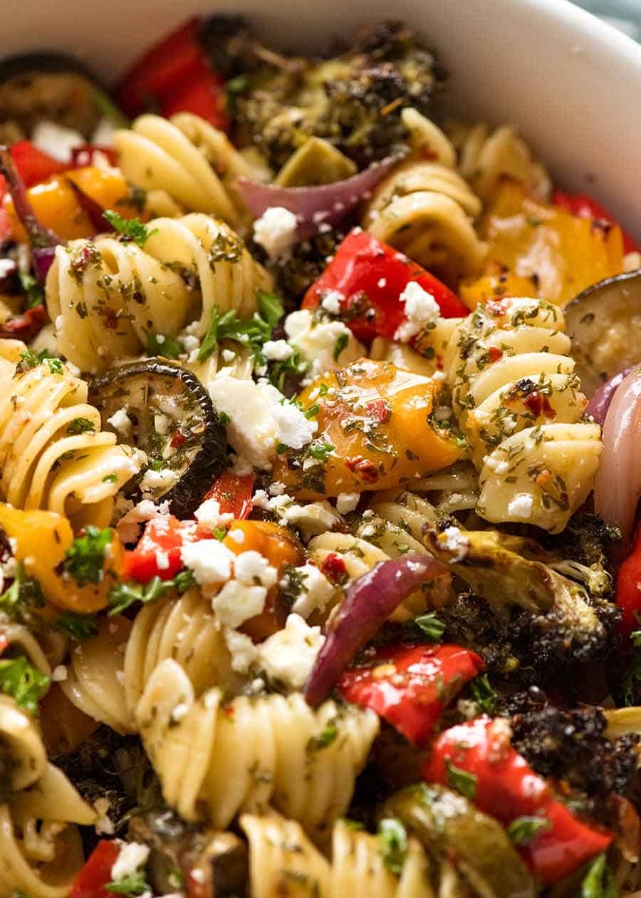 Easy Marinated Vegetable Pasta Salad Recipe for Summer
